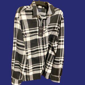 Buffalo Plaid Cremieux Men’s Shacket Shirt Size XXL Woven Cotton